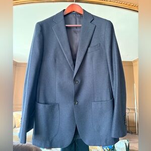 Suitsupply 3 Piece Navy houndstooth suit 40R